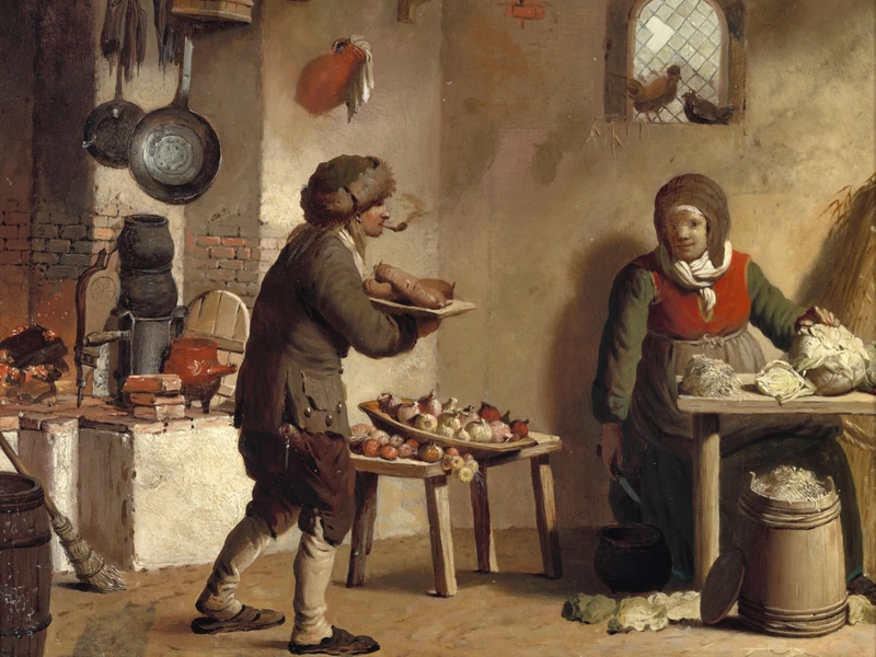 1726-		Peter Cramer - Scena di cucina - La città vecchia, Viborgvej